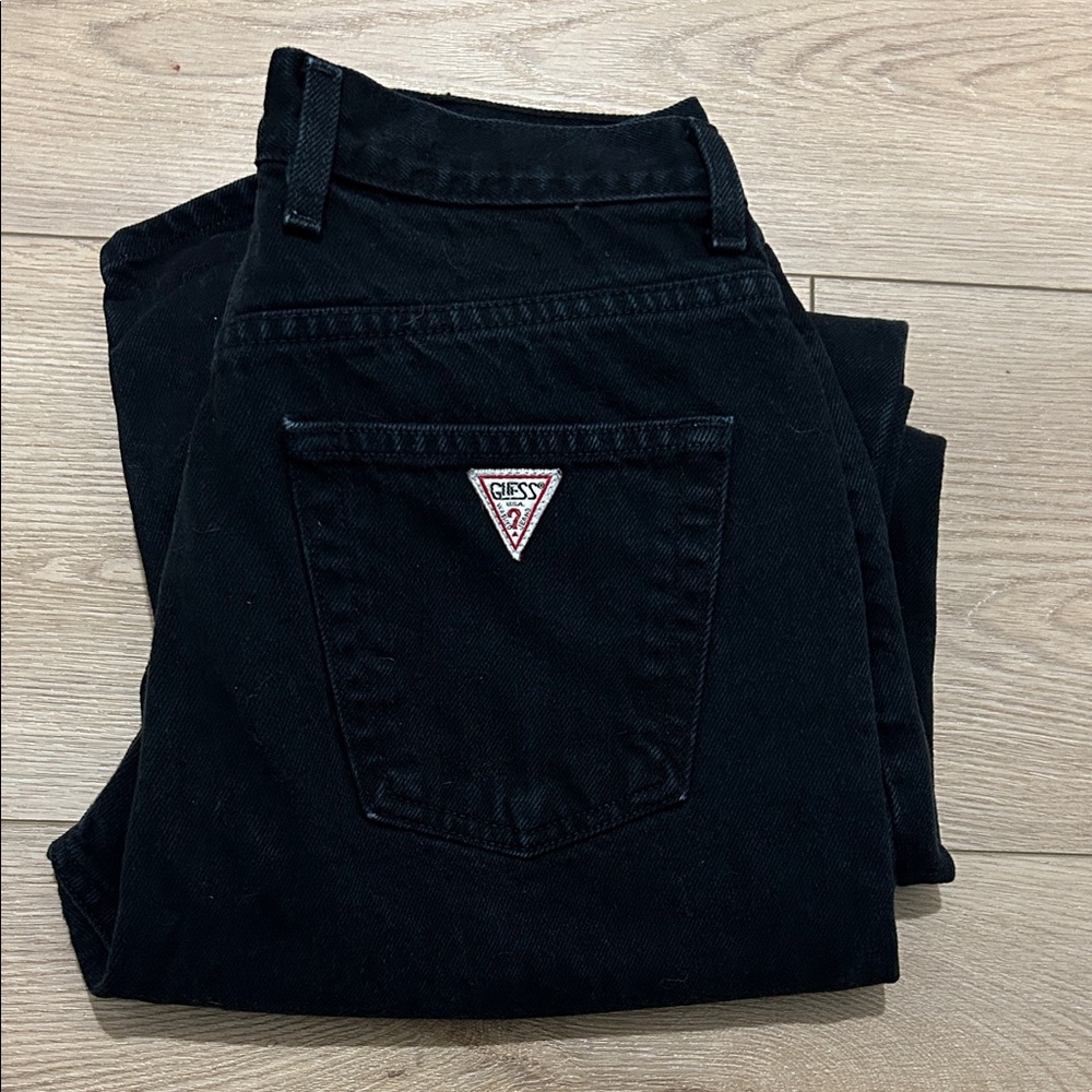 Vintage Guess Women’s Black Jeans